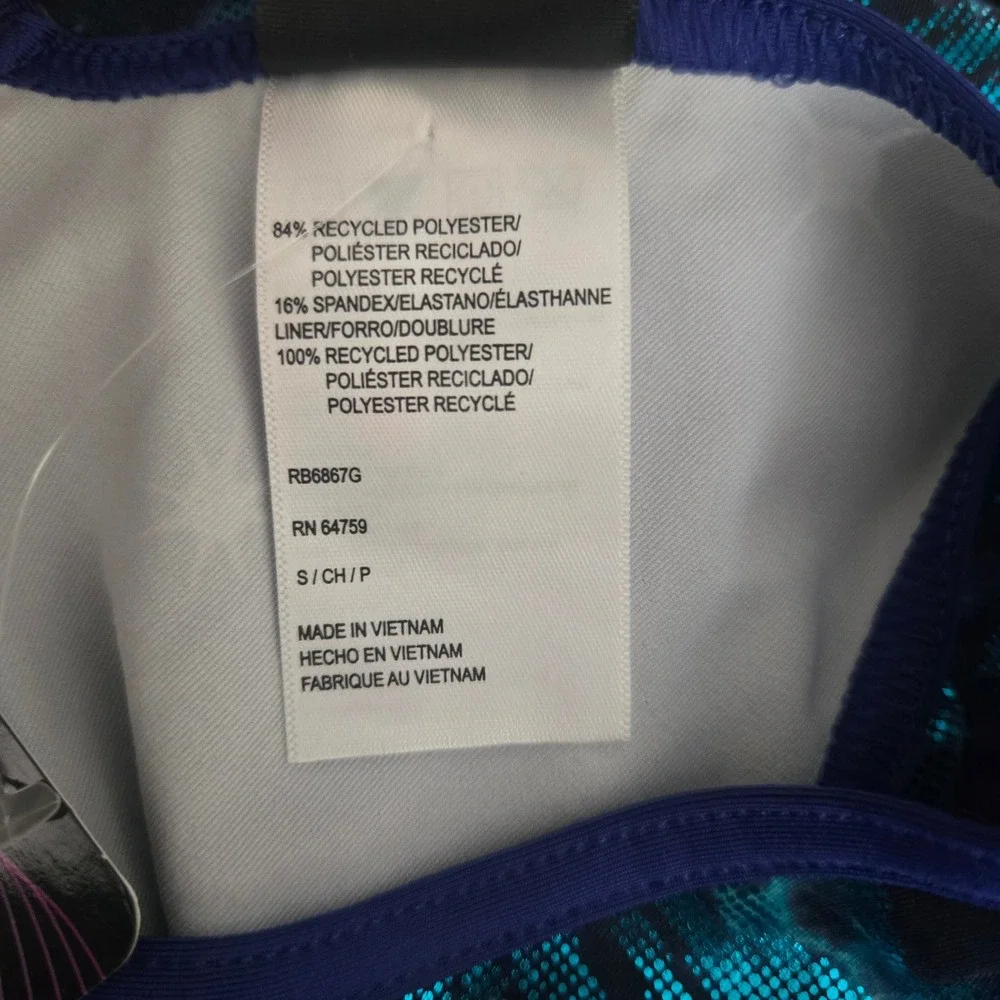 NWT Rainbeau Moves Girls Galaxy Metallic‎ Gymnastics Leotard Pink Blue Small